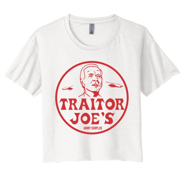 Biden Traitor Joe’s Army Funny Traitor Joe Crop Top