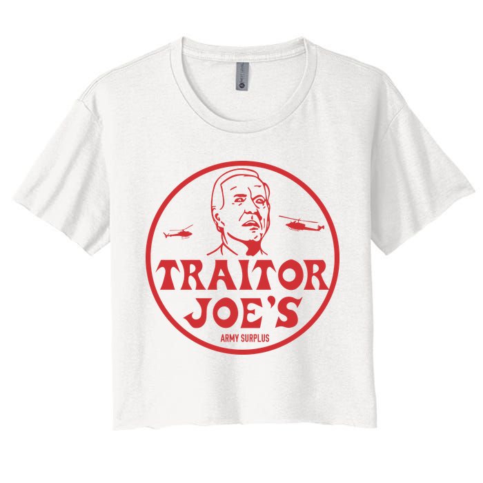 Biden Traitor Joe’s Army Funny Traitor Joe Crop Top
