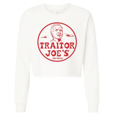 Biden Traitor Joe’s Army Funny Traitor Joe Cropped Pullover Crew