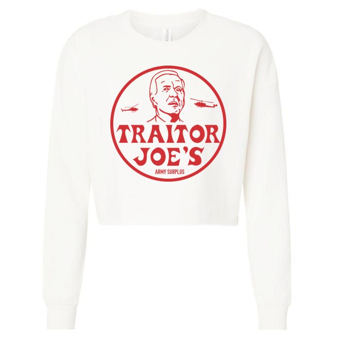Biden Traitor Joe’s Army Funny Traitor Joe Cropped Pullover Crew
