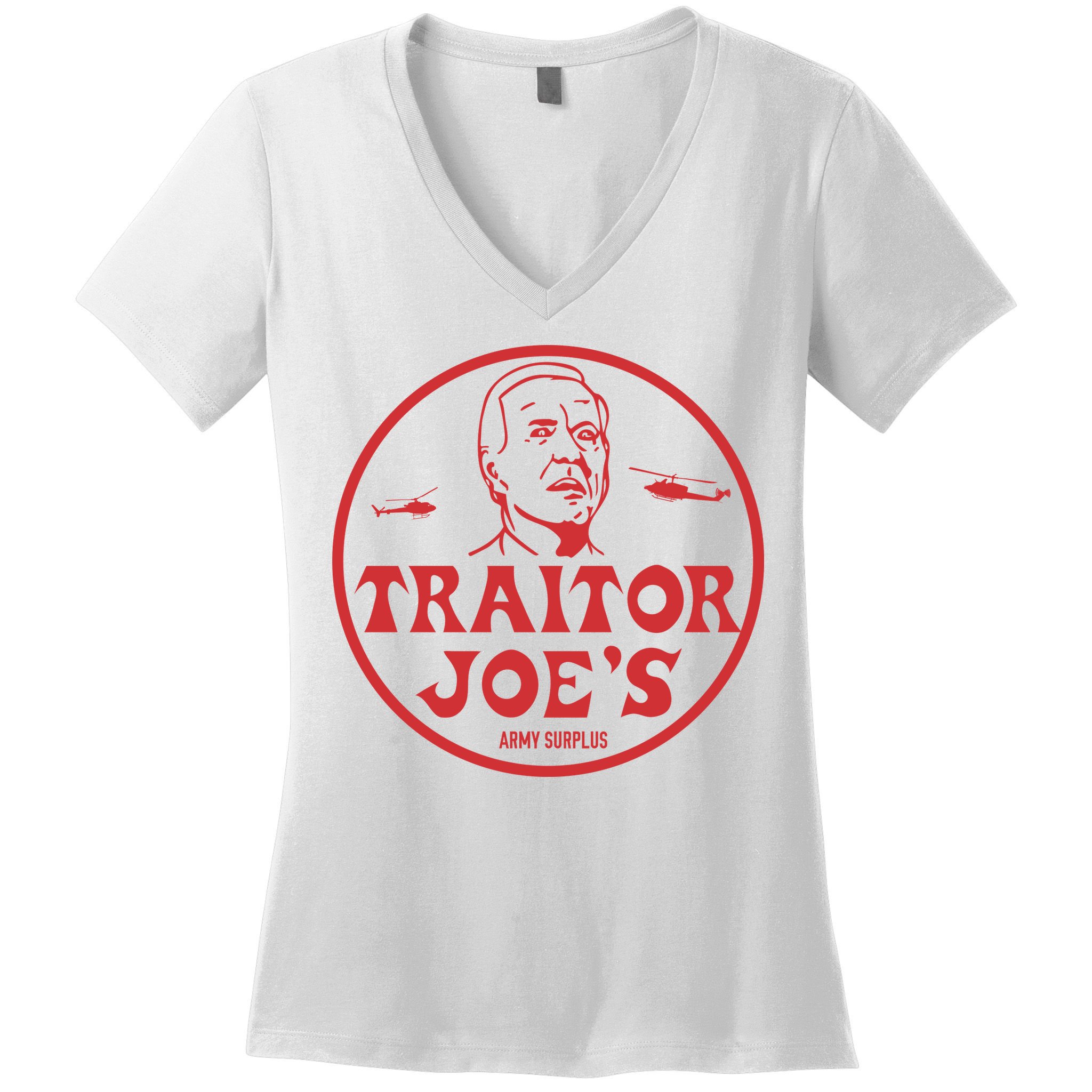 Biden Traitor Joe’s Army Funny Traitor Joe Women's V-Neck T-Shirt