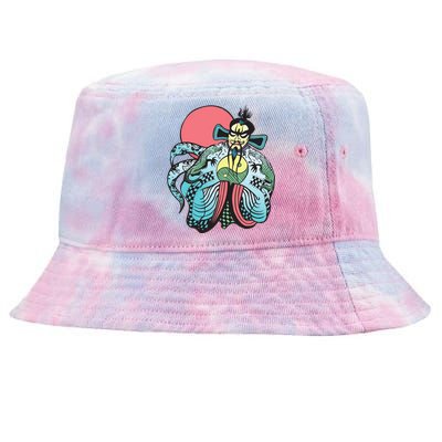 Big Trouble Jack Burtons Vest Tie-Dyed Bucket Hat