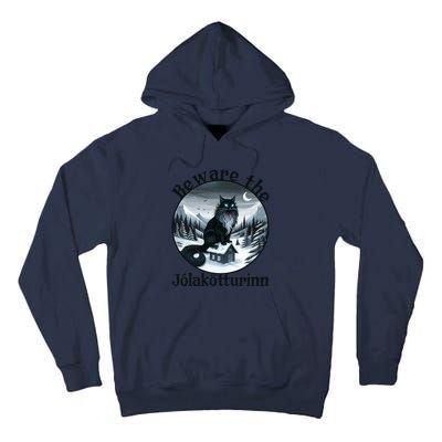 Beware The Jolakotturinn Yule Cat Icelandic Christmas Norse Tall Hoodie