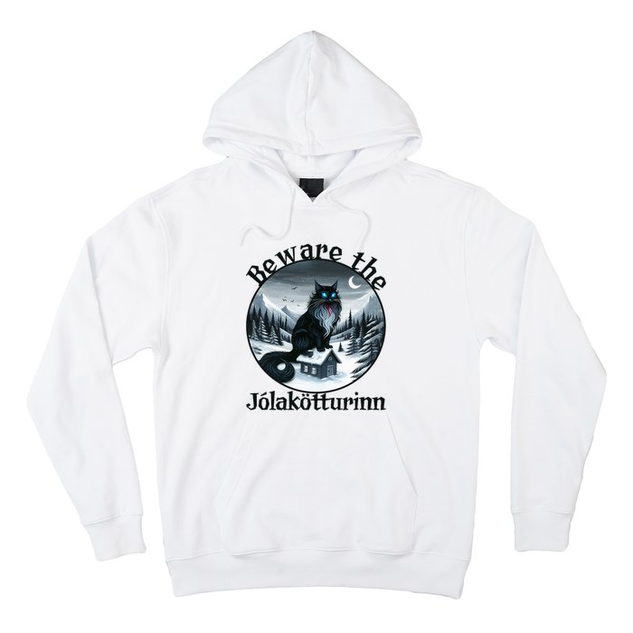 Beware The Jolakotturinn Yule Cat Icelandic Christmas Norse Hoodie