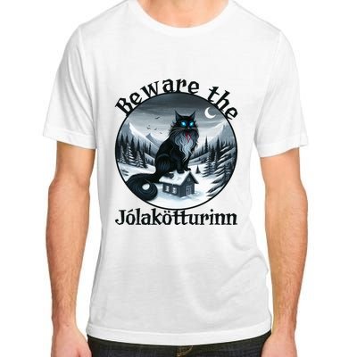 Beware The Jolakotturinn Yule Cat Icelandic Christmas Norse Adult ChromaSoft Performance T-Shirt