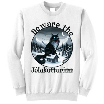 Beware The Jolakotturinn Yule Cat Icelandic Christmas Norse Sweatshirt