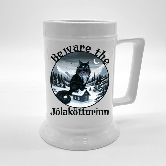 Beware The Jolakotturinn Yule Cat Icelandic Christmas Norse Beer Stein