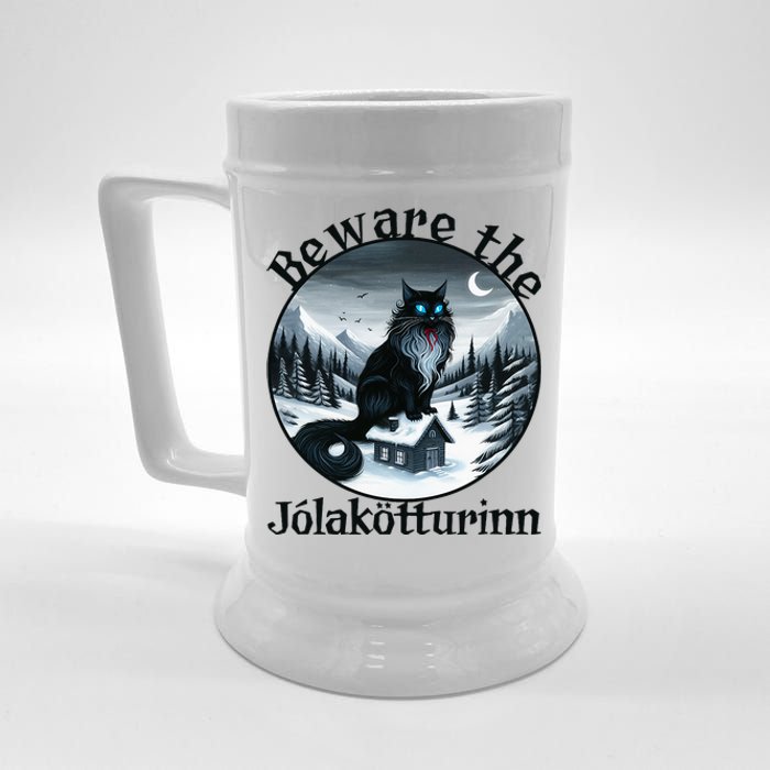 Beware The Jolakotturinn Yule Cat Icelandic Christmas Norse Beer Stein