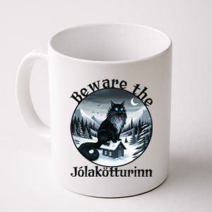 Beware The Jolakotturinn Yule Cat Icelandic Christmas Norse Coffee Mug