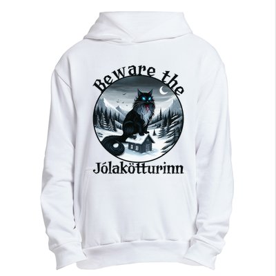 Beware The Jolakotturinn Yule Cat Icelandic Christmas Norse Urban Pullover Hoodie