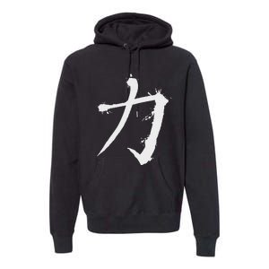 Big Texas Kanji Strength Fine Jersey Premium Hoodie