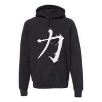 Big Texas Kanji Strength Fine Jersey Premium Hoodie