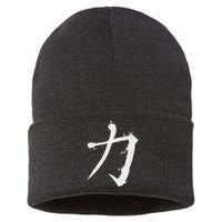 Big Texas Kanji Strength Fine Jersey Sustainable Knit Beanie