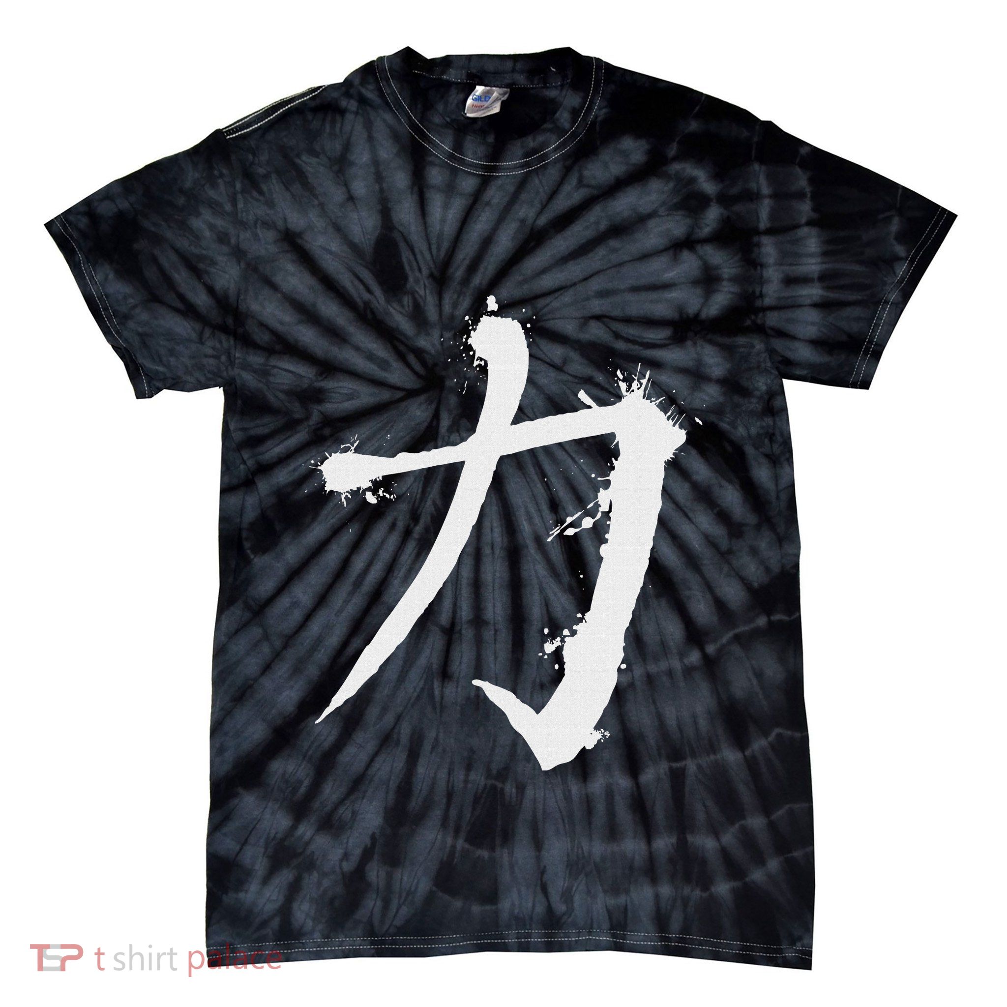 Big Texas Kanji Strength Fine Jersey Tie-Dye T-Shirt