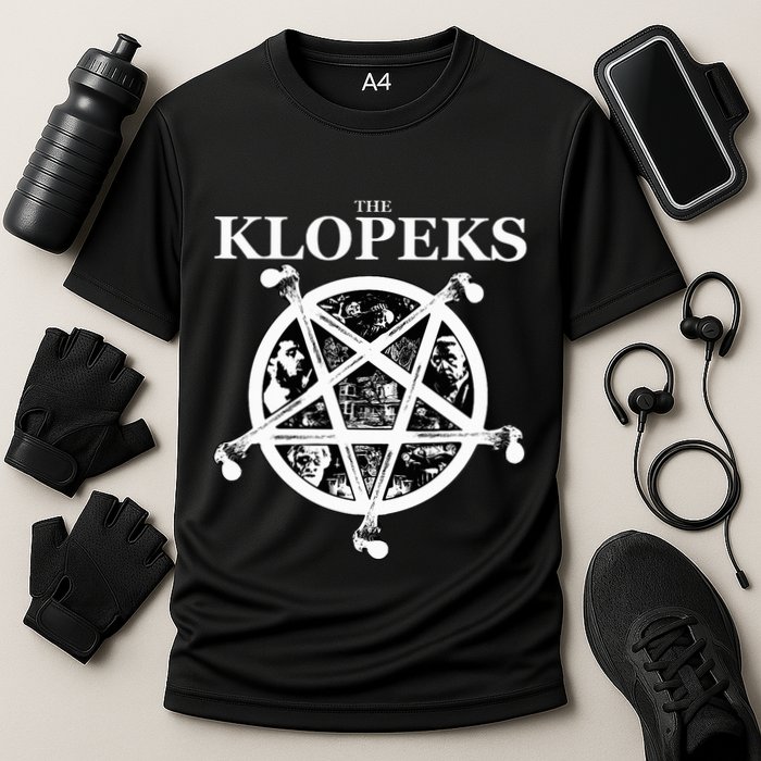 Burbs The Klopeks Evil Family Portrait Movie Cooling Performance Crew T-Shirt