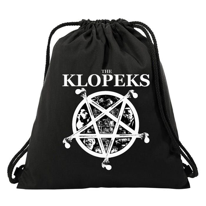 Burbs The Klopeks Evil Family Portrait Movie Drawstring Bag