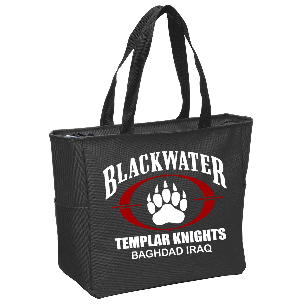 Blackwater Templar Knights Baghad Iraq Zip Tote Bag