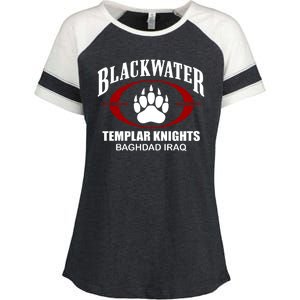 Blackwater Templar Knights Baghad Iraq Enza Ladies Jersey Colorblock Tee