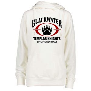 Blackwater Templar Knights Baghad Iraq Womens Funnel Neck Pullover Hood