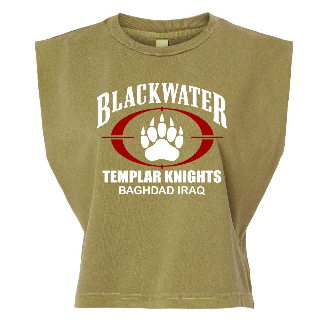 Blackwater Templar Knights Baghad Iraq Garment-Dyed Women's Muscle Tee