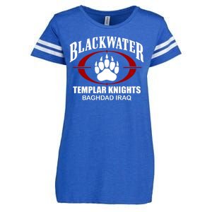 Blackwater Templar Knights Baghad Iraq Enza Ladies Jersey Football T-Shirt