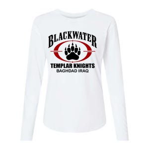 Blackwater Templar Knights Baghad Iraq Womens Cotton Relaxed Long Sleeve T-Shirt