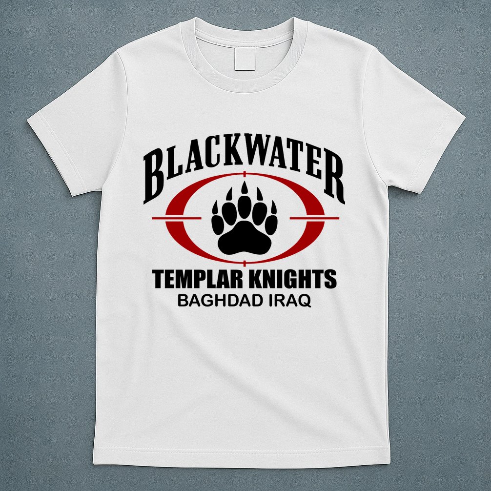 Blackwater Templar Knights Baghad Iraq T-Shirt