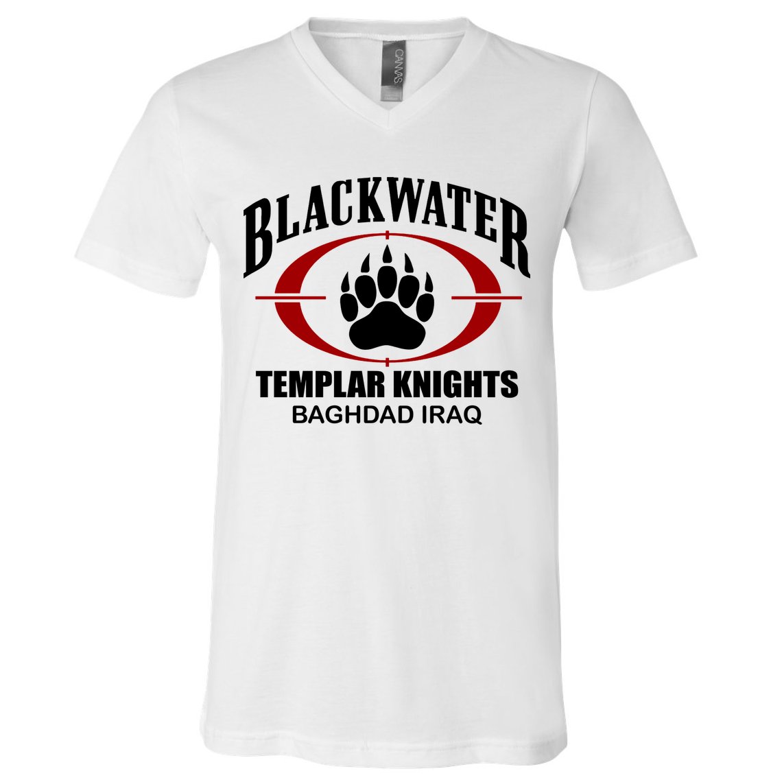 Blackwater Templar Knights Baghad Iraq V-Neck T-Shirt