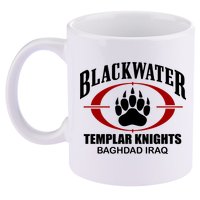 Blackwater Templar Knights Baghad Iraq 11oz C Handle Ceramic Mug