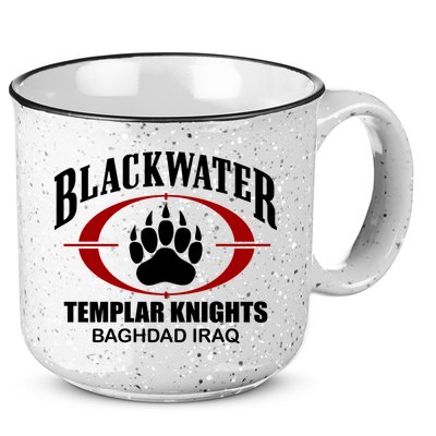Blackwater Templar Knights Baghad Iraq 15oz Campfire Ceramic Mug