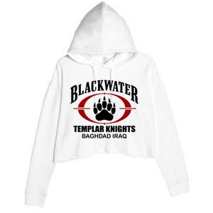 Blackwater Templar Knights Baghad Iraq Crop Fleece Hoodie