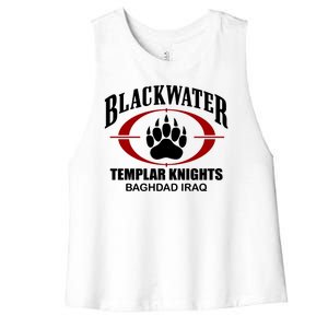 Blackwater Templar Knights Baghad Iraq Women's Racerback Cropped Tank