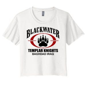 Blackwater Templar Knights Baghad Iraq Women's Crop Top Tee