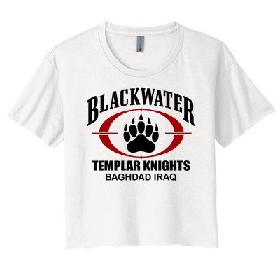 Blackwater Templar Knights Baghad Iraq Women's Crop Top Tee