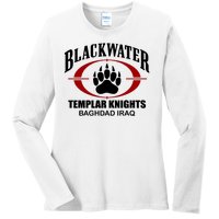 Blackwater Templar Knights Baghad Iraq Ladies Long Sleeve Shirt