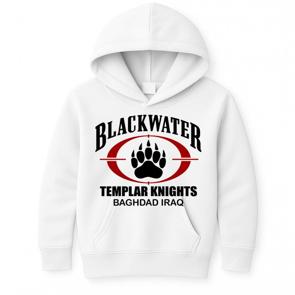 Blackwater Templar Knights Baghad Iraq Kids Hoodie