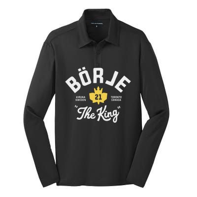 Borje The King Silk Touch Performance Long Sleeve Polo