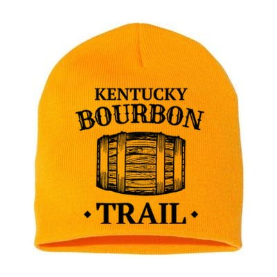 Bourbon Trail Kentucky KY Whiskey Gift Short Acrylic Beanie