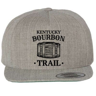 Bourbon Trail Kentucky KY Whiskey Gift Wool Snapback Cap