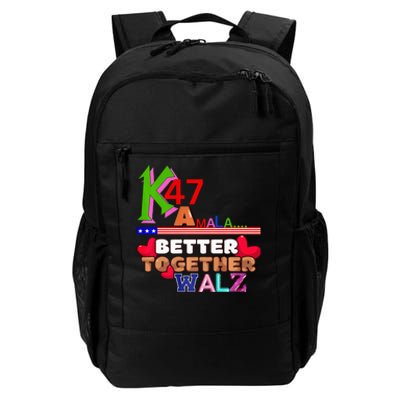 Better Together Kamala Walz Presidential Political Statement Daily Commute Backpack