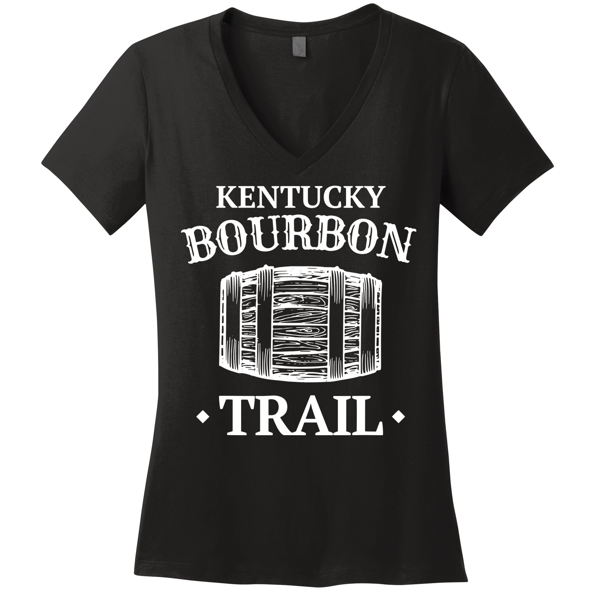 Bourbon Trail Kentucky Whiskey Women's V-Neck T-Shirt