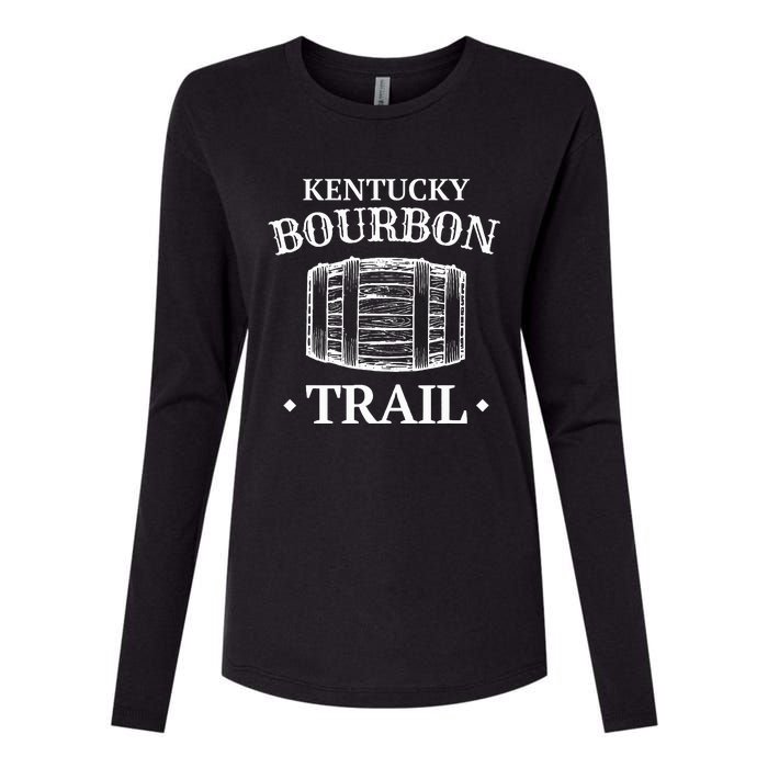 Bourbon Trail Kentucky Whiskey Womens Cotton Relaxed Long Sleeve T-Shirt