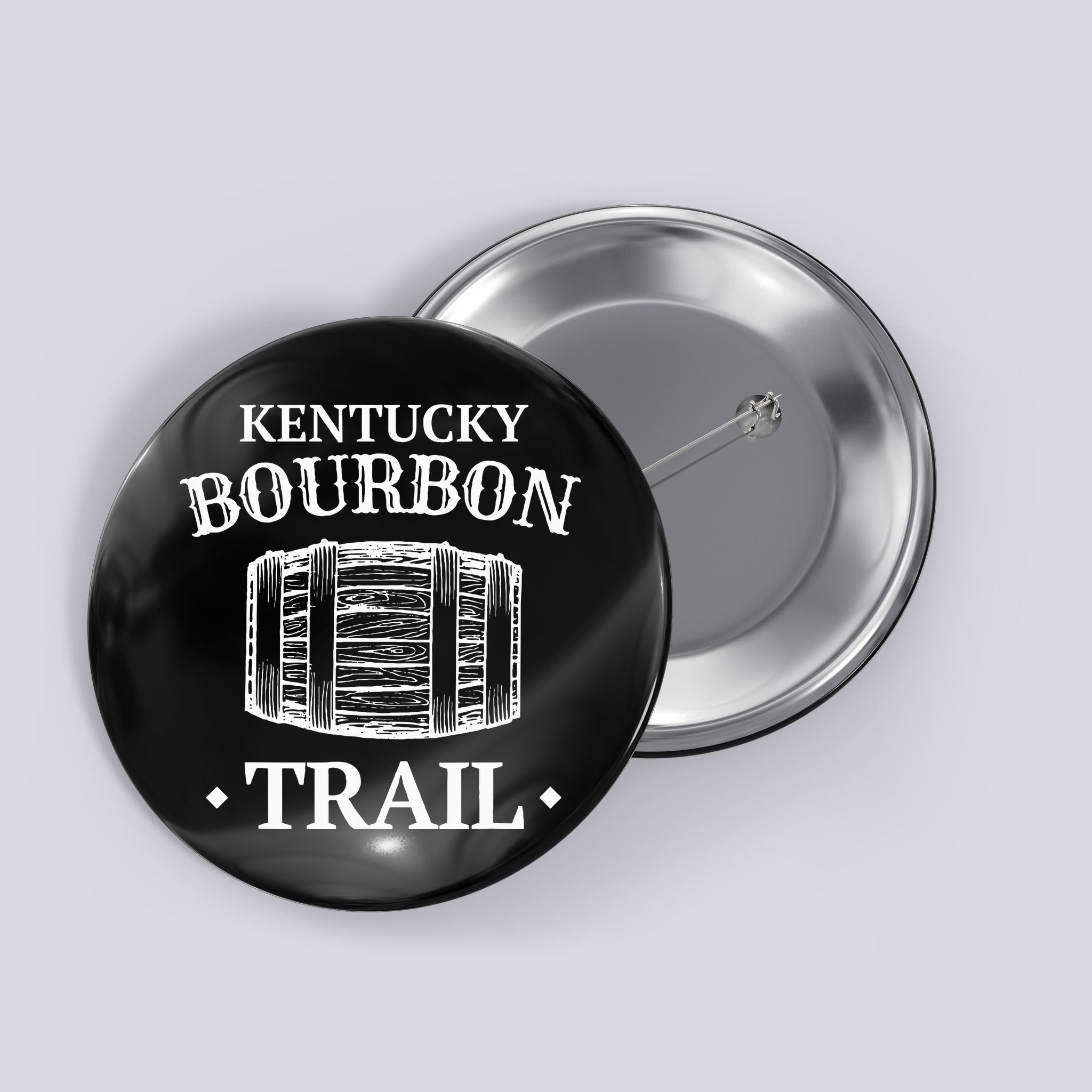 Bourbon Trail Kentucky Whiskey Button
