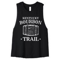 Bourbon Trail Kentucky Whiskey Women's Racerback Cropped Tank