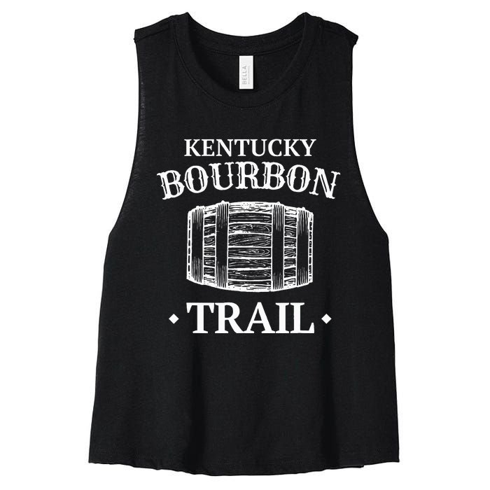 Bourbon Trail Kentucky Whiskey Women's Racerback Cropped Tank