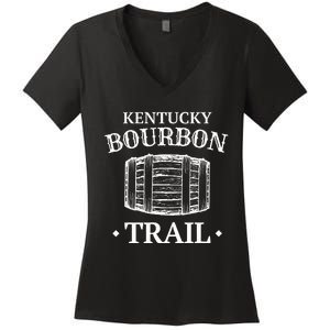 Bourbon Trail Kentucky Whiskey Women's V-Neck T-Shirt