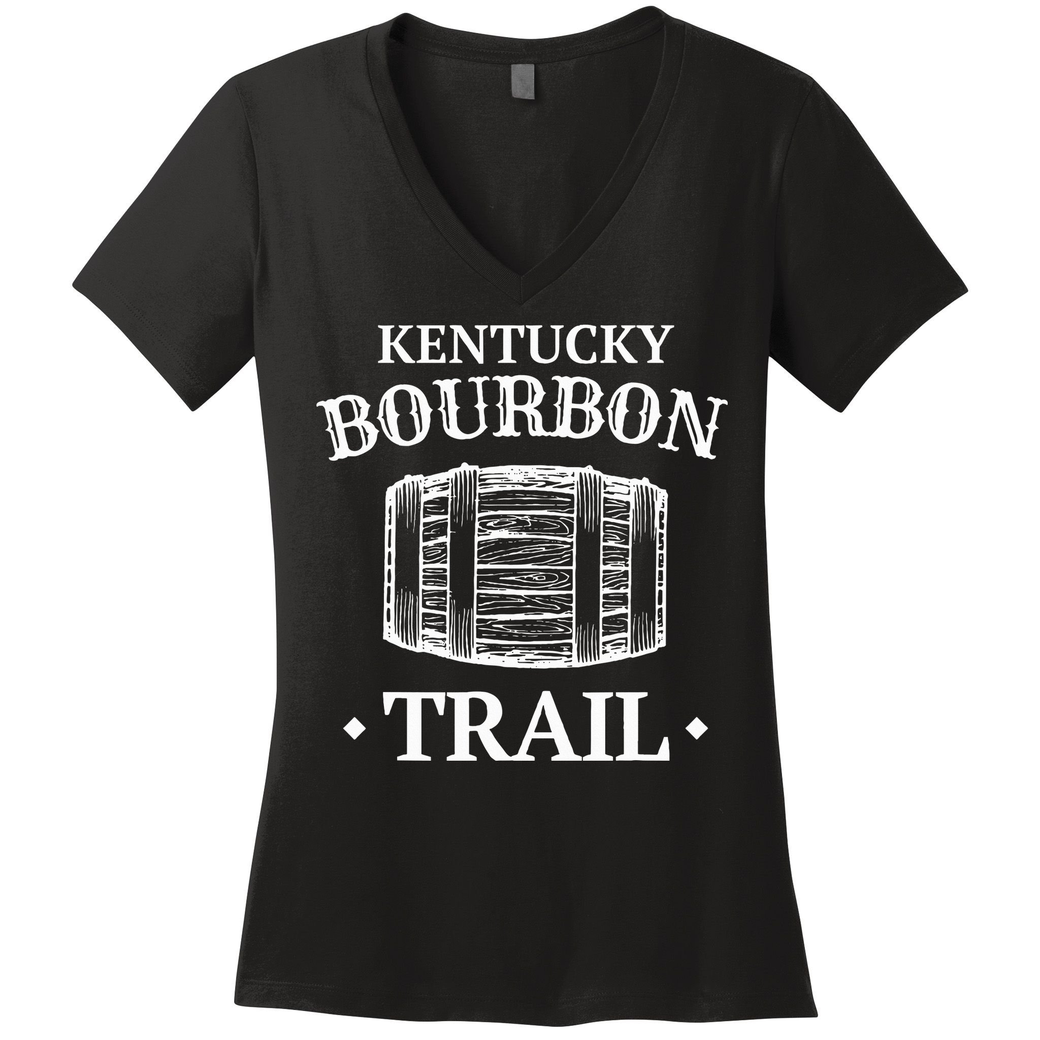 Bourbon Trail Kentucky Whiskey Women's V-Neck T-Shirt