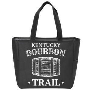 Bourbon Trail Kentucky Whiskey Zip Tote Bag