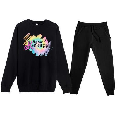 Big Time Kenergy Colorful Premium Crewneck Sweatsuit Set