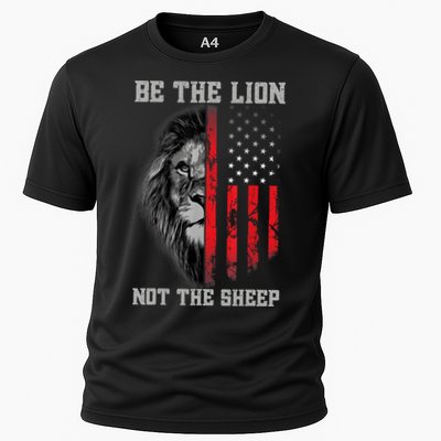 Be The Lion Not The Sheep Patriotic Lion American Patriot Performance Shirt